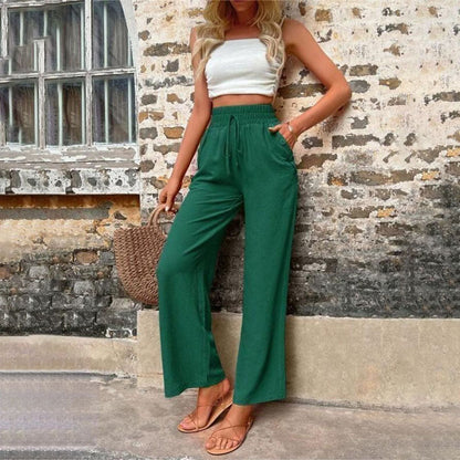 Pantaloni Casual a Colore Unito