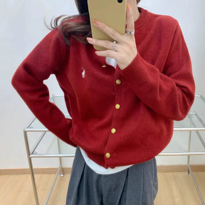 Cardigan Donna in Maglia Morbida con Bottoni