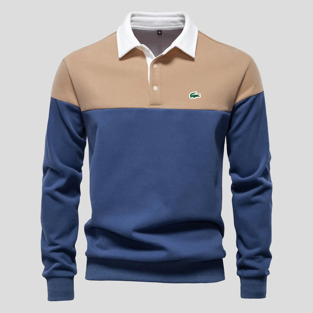 Polo in Cotone Color-Block Premium