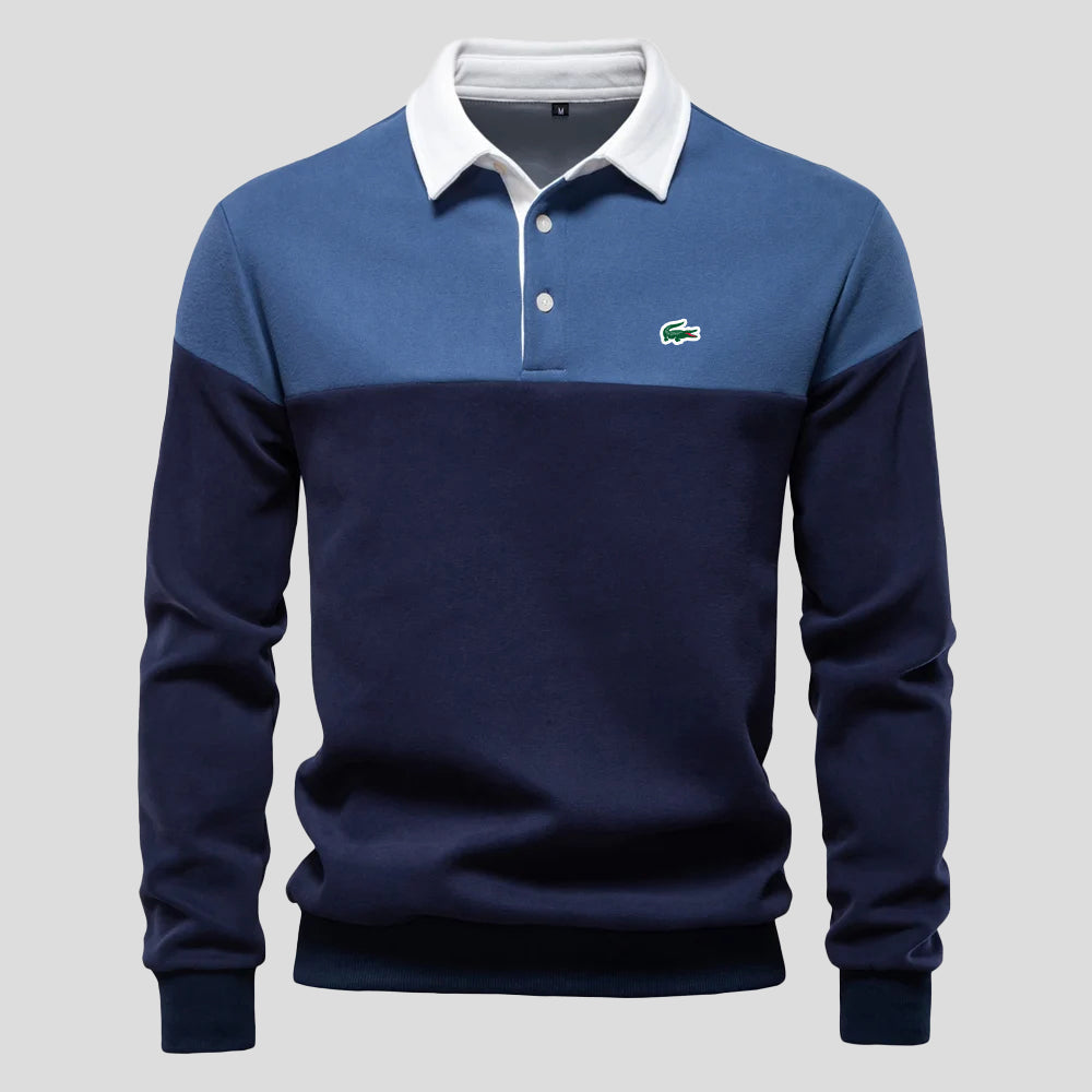 Polo in Cotone Color-Block Premium