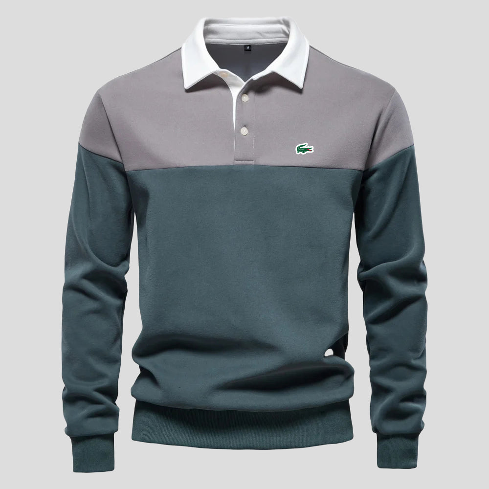 Polo in Cotone Color-Block Premium