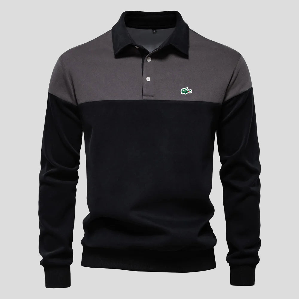 Polo in Cotone Color-Block Premium