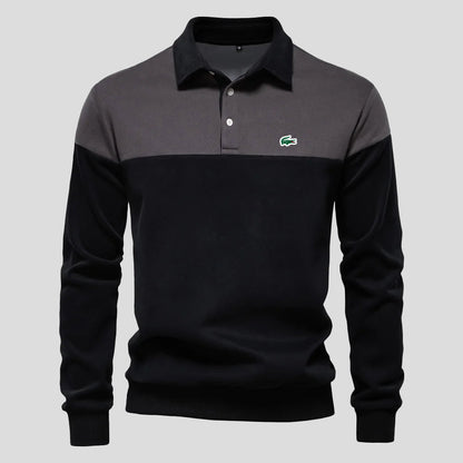 Polo in Cotone Color-Block Premium