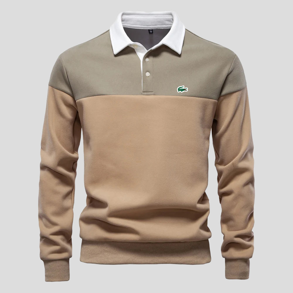 Polo in Cotone Color-Block Premium