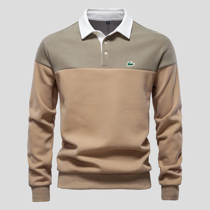 Polo in Cotone Color-Block Premium
