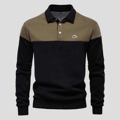 Polo in Cotone Color-Block Premium