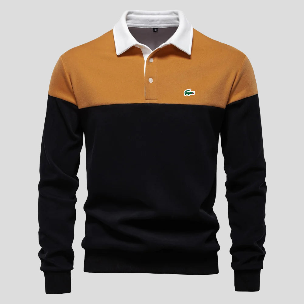 Polo in Cotone Color-Block Premium