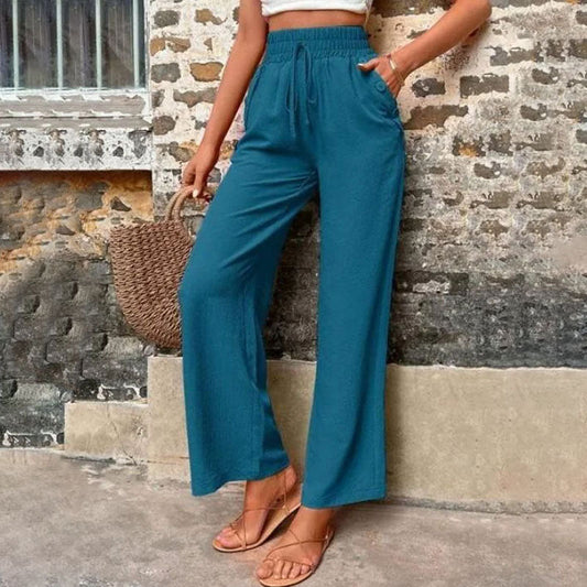 Pantaloni Casual a Colore Unito