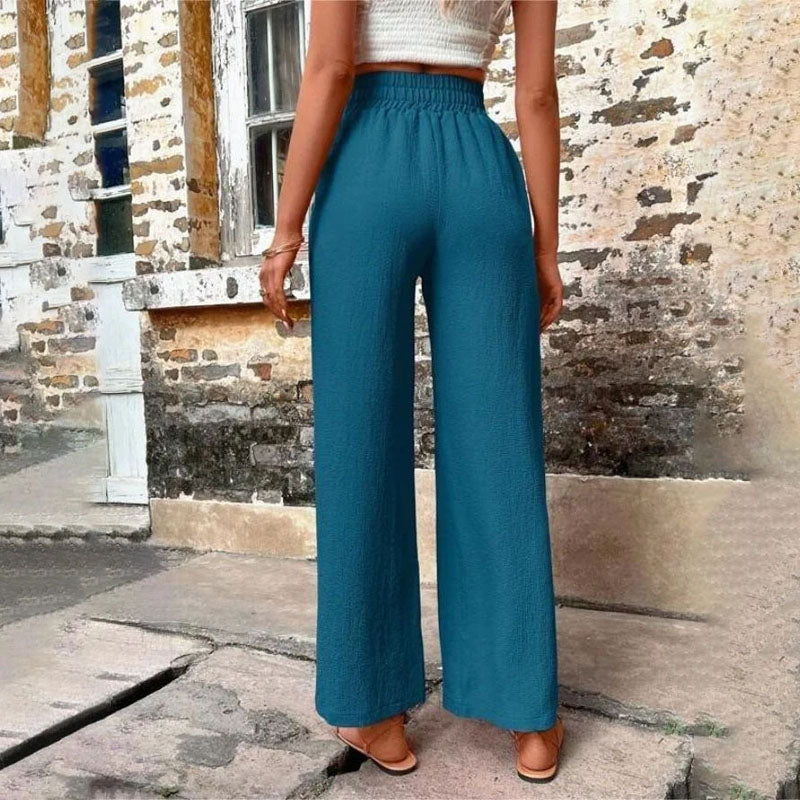 Pantaloni Casual a Colore Unito