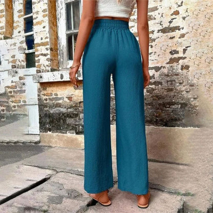 Pantaloni Casual a Colore Unito