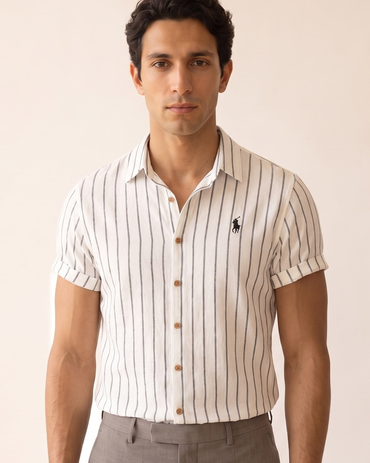 Colletto e linea frontale di Camicia RL Signature — Edizione Limitata