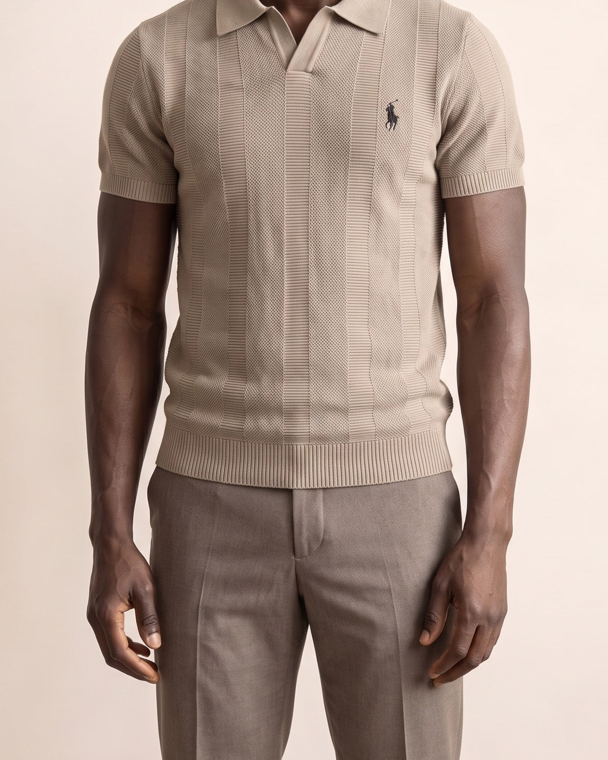 Una linea facile da abbinare di Polo in Maglia Premium