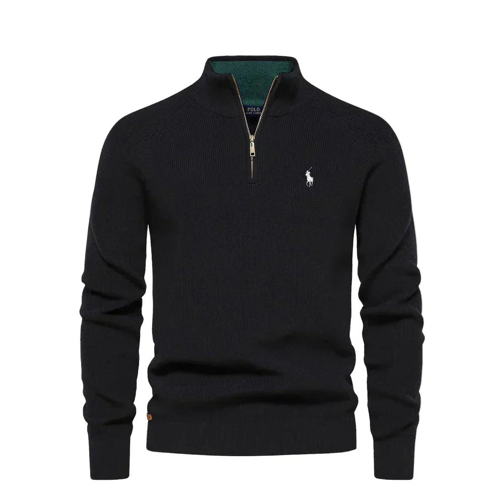 Ralph Lauren | Maglione con zip a metà Black Friday -70% DI SCONTO