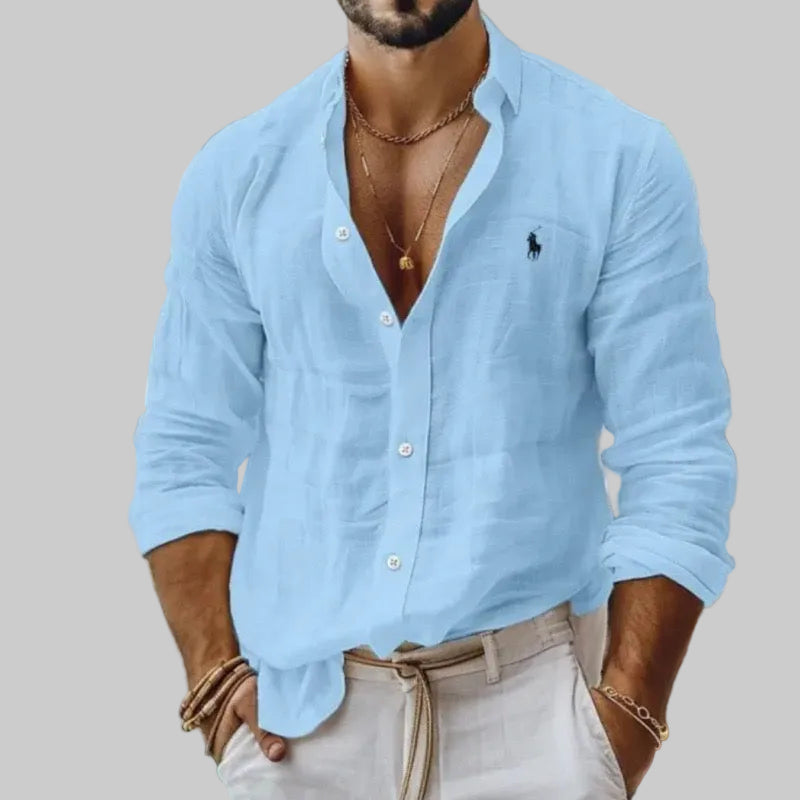 Camicia in Lino Traspirante da Uomo