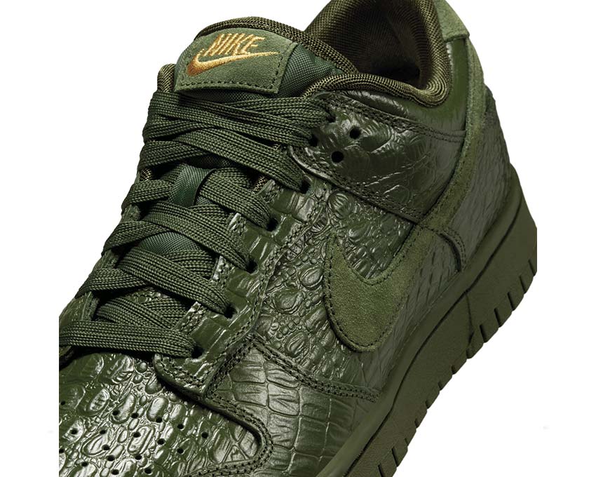 Scarpe basse in pelle effetto coccodrillo verde per donna