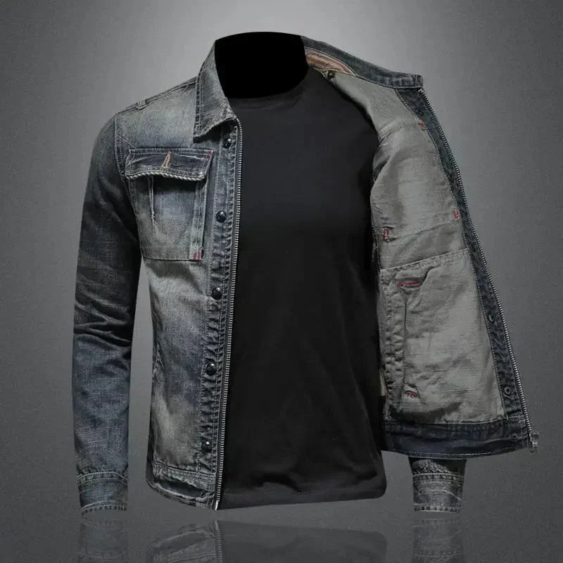 Giacca in Denim Retro