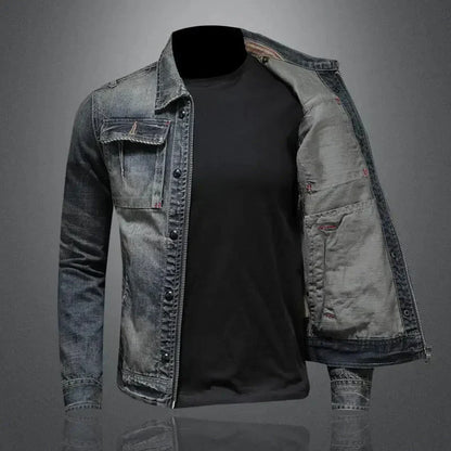 Giacca in Denim Retro