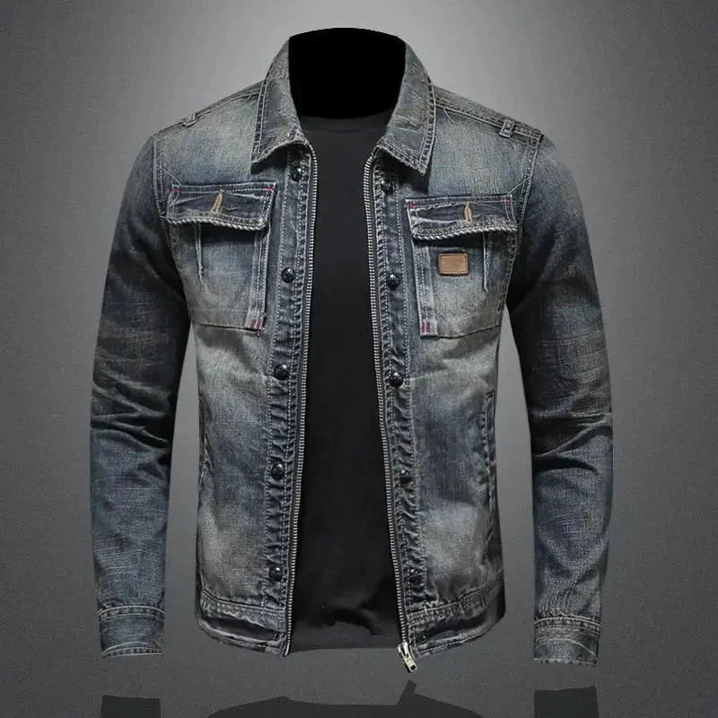 Giacca in Denim Retro