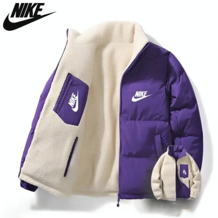 Giacca Puffer Reversibile con Interno in Sherpa – Comfort Invernale