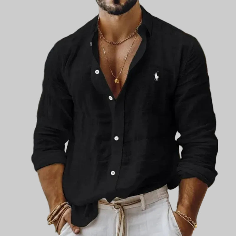 Camicia in Lino Traspirante da Uomo