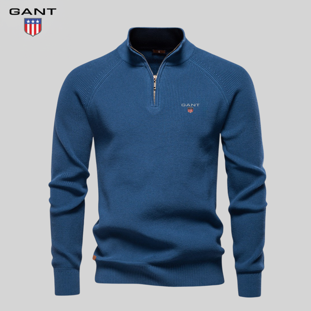 GANT™ Maglione Premium a Mezzo Zip
