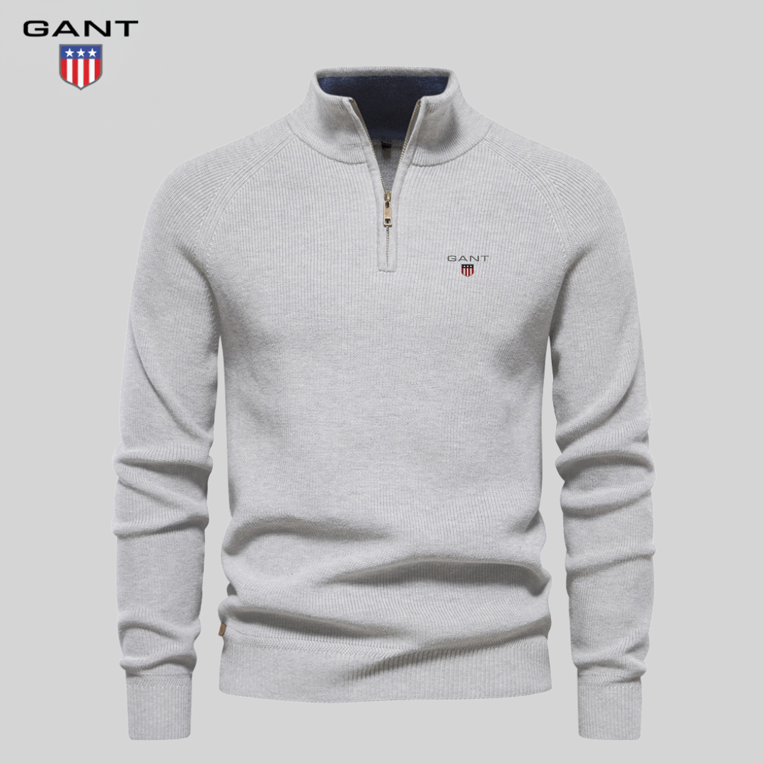 GANT™ Maglione Premium a Mezzo Zip