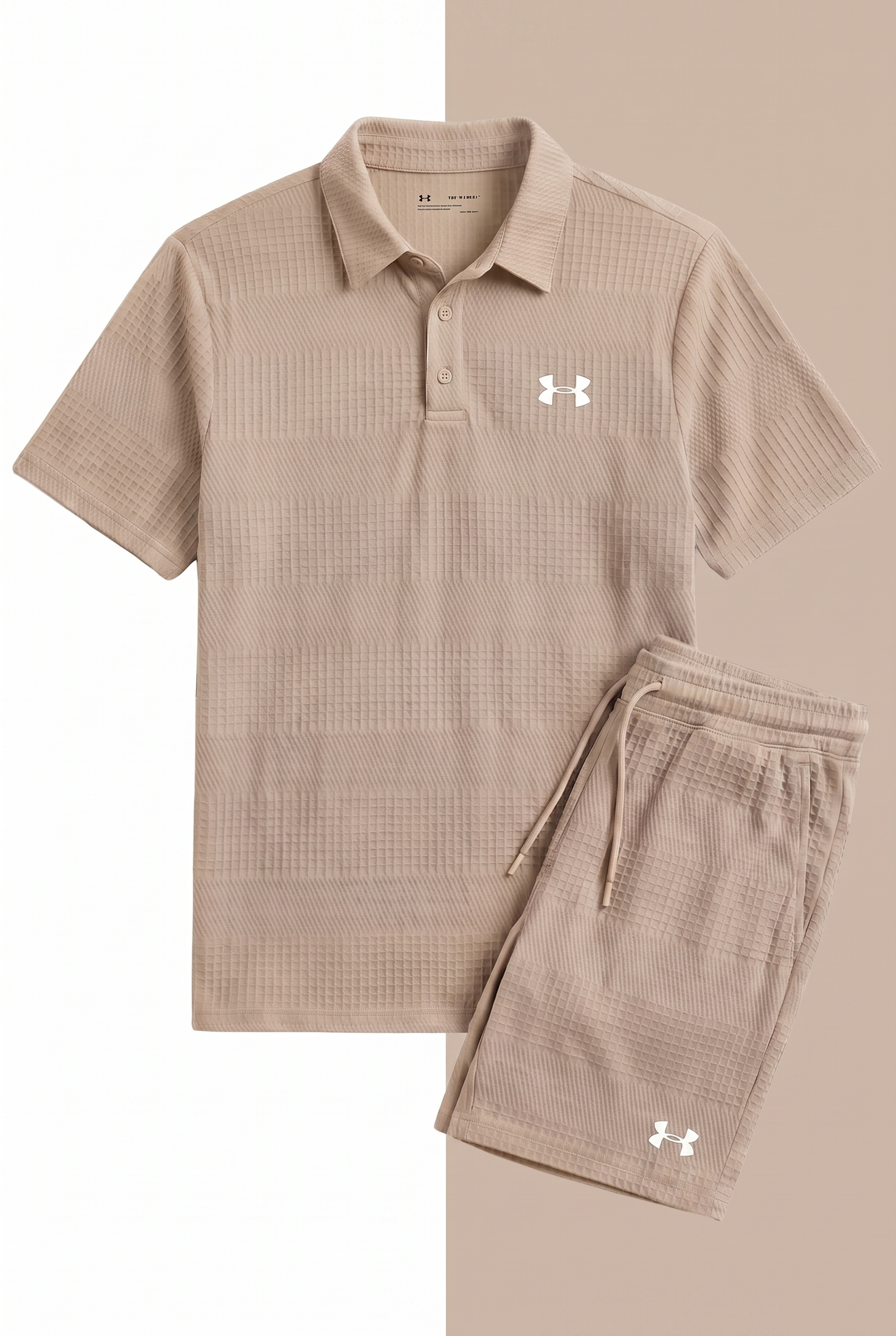 Completo Camicia con Colletto Casual Beige