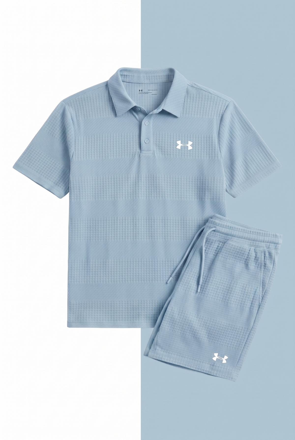 Completo Camicia con Colletto Casual Azzurro