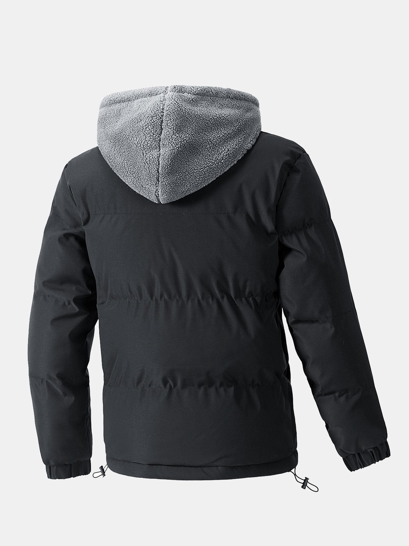 Giacca Puffer con Cappuccio Teddy 2 in 1