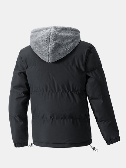 Giacca Puffer con Cappuccio Teddy 2 in 1