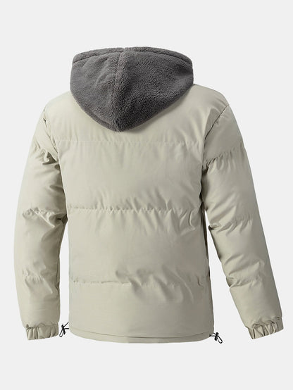 Giacca Puffer con Cappuccio Teddy 2 in 1