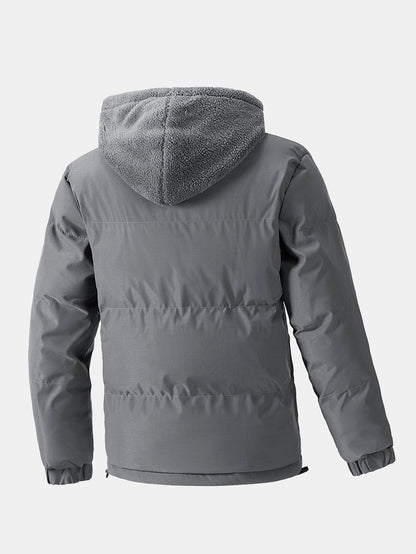Giacca Puffer con Cappuccio Teddy 2 in 1