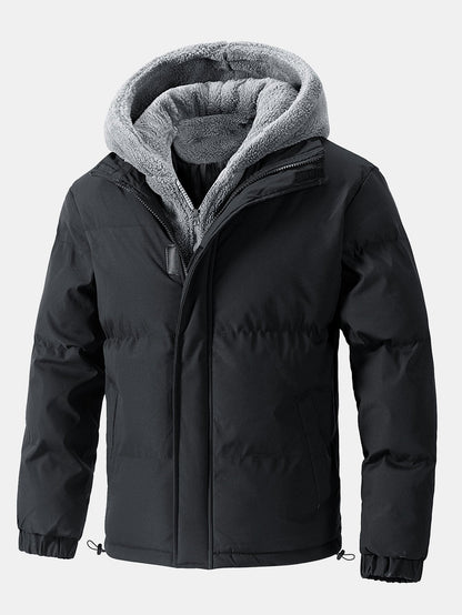 Giacca Puffer con Cappuccio Teddy 2 in 1