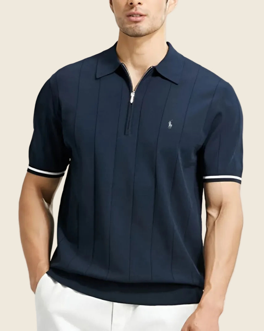 Polo Uomo Blu Navy - Vista frontale
