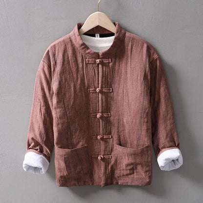 Cappotto in Lino Invernale Premium Spesso da Uomo