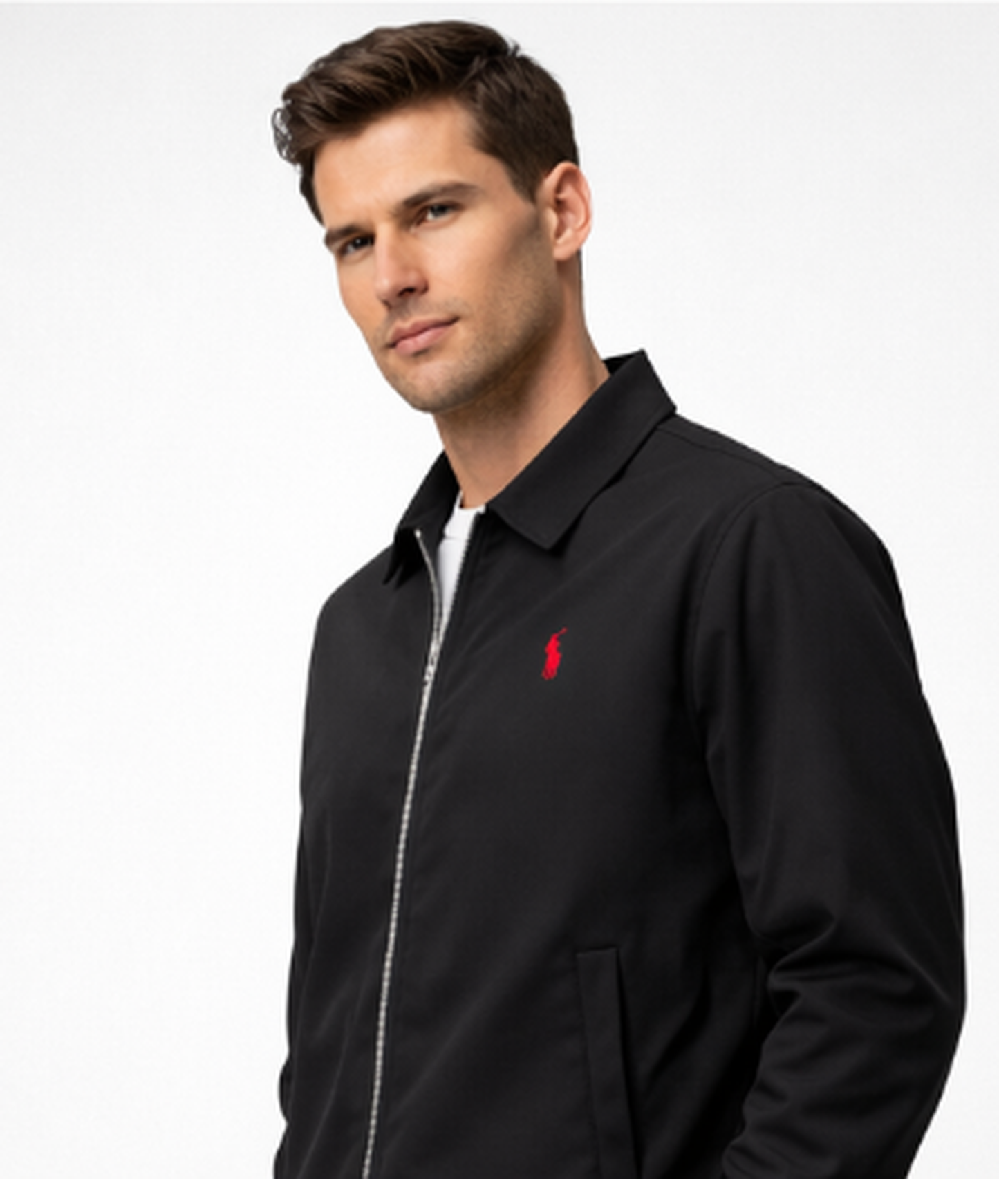 Giacca Zip-Up Classica da Uomo Ralph Lauren – Nera