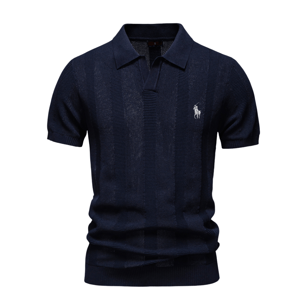 Polo in Maglia Premium - Blu